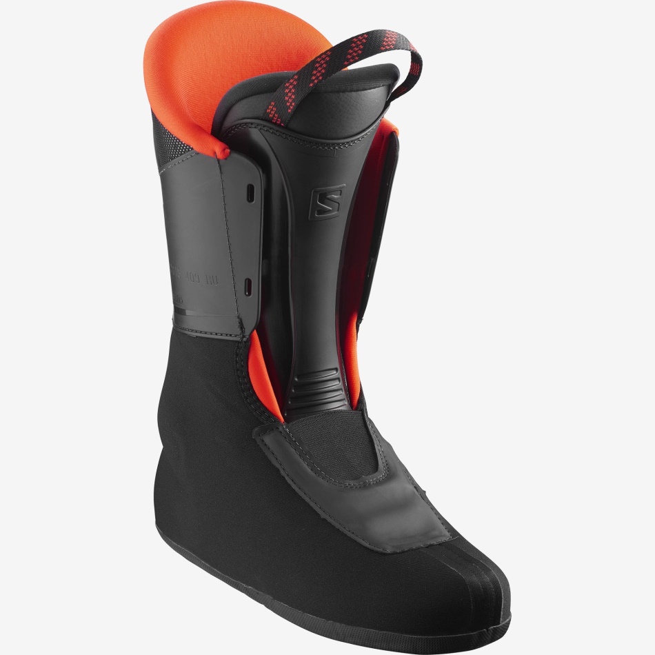 Junior-Kids' All-Mountain Boots Shift Pro 80T At Oil Green-Black-Orange - Image 3