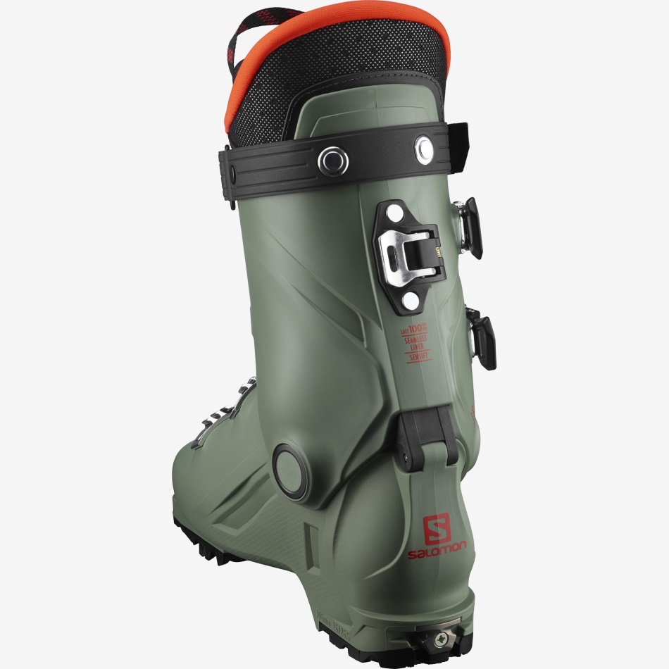 Junior-Kids' All-Mountain Boots Shift Pro 80T At Oil Green-Black-Orange - Image 5