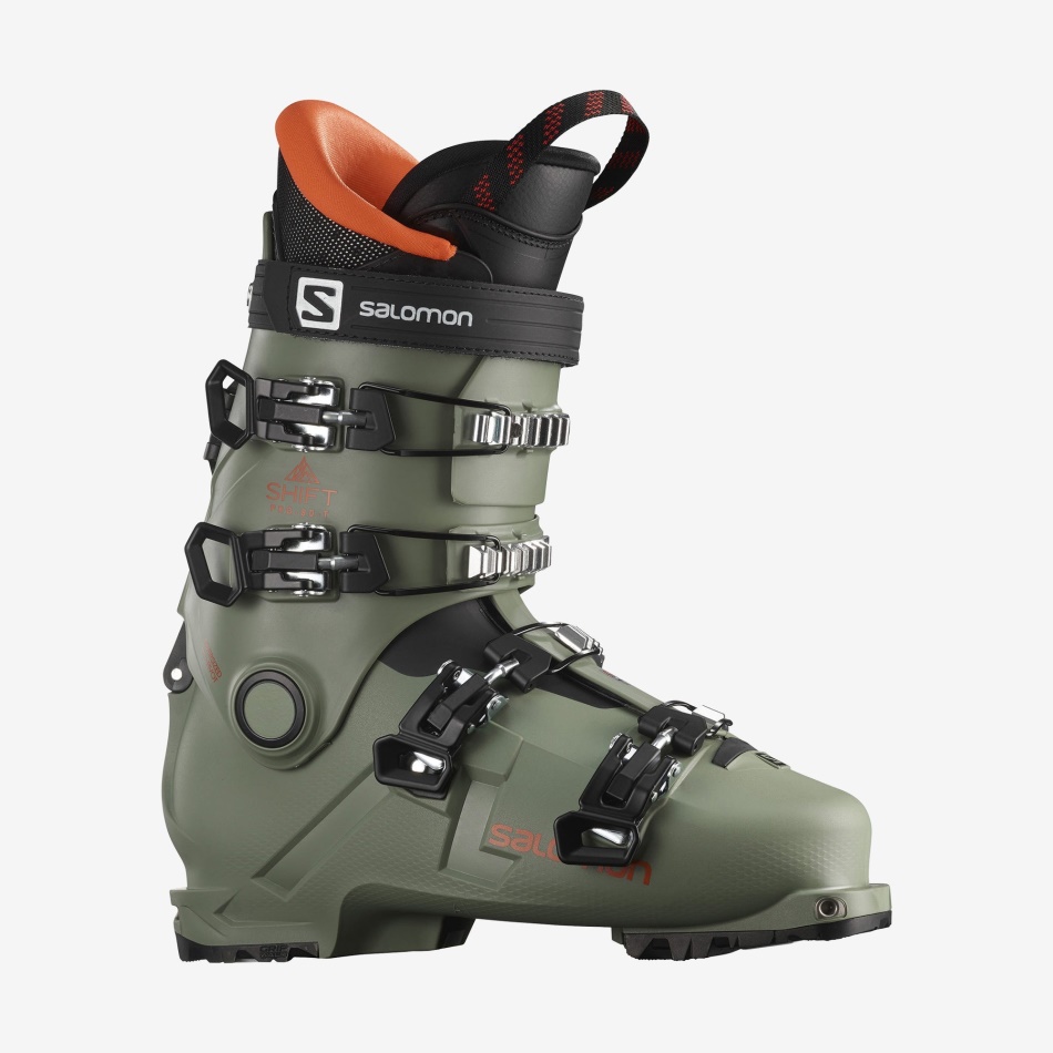 junior_kids_all_mountain_boots_shift_pro_80t_at_oil_green_black_orange.jpg Junior-Kids' All-Mountain Boots Shift Pro 80T At Oil Green-Black-Orange - Image 1