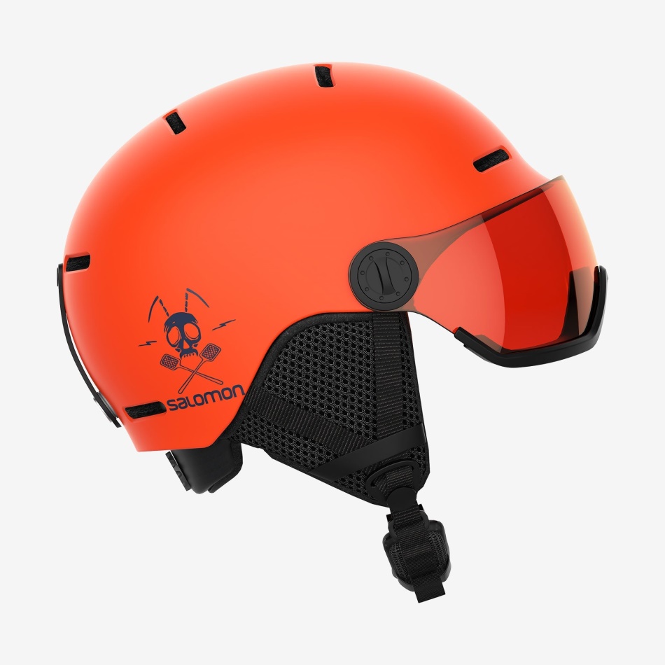 junior_kids_helmet_grom_visor_flame.jpg Junior-Kids' Helmet Grom Visor Flame - Image 1