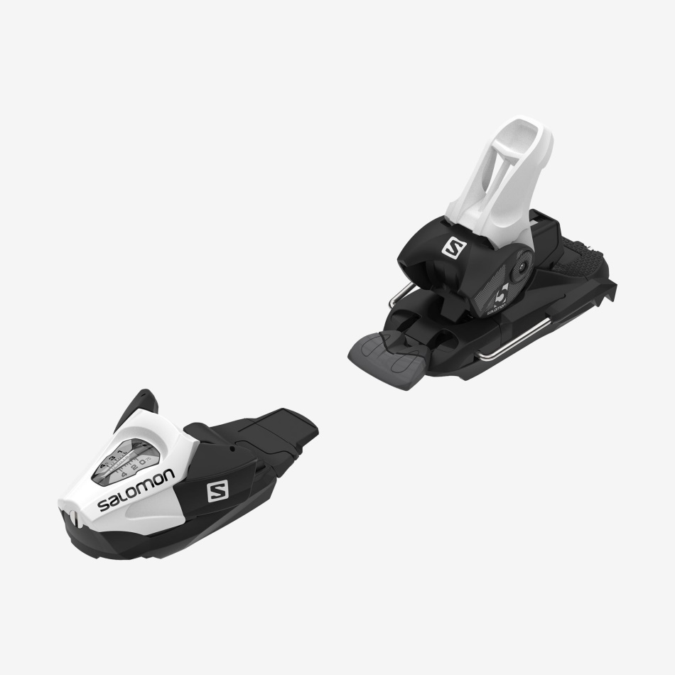 junior_kids_on_piste_bindings_c5_gripwalk_black_white.jpg Junior-Kids' On-Piste Bindings C5 Gripwalk Black-White - Image 1