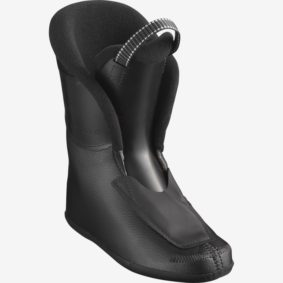 Junior-Kids' On-Piste Boots S/Max 60 Rt Black-Acid Green - Image 2