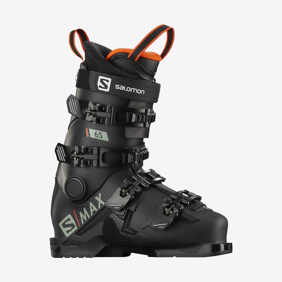 Junior-Kids' On-Piste Boots S/Max 65 Black-Red - Image 1
