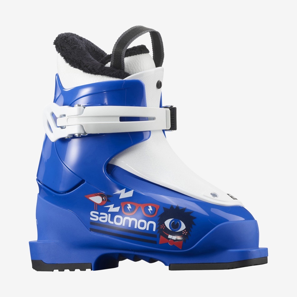 junior_kids_on_piste_boots_t1_race_blue_white.jpg Junior-Kids' On-Piste Boots T1 Race Blue-White - Image 1