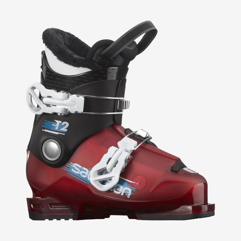 junior_kids_on_piste_boots_t2_rt_black_red_white.jpg Junior-Kids' On-Piste Boots T2 Rt Black-Red-White - Image 1