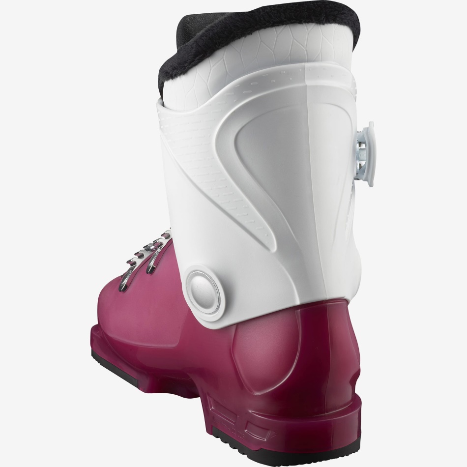 Junior-Kids' On-Piste Boots T3 Rt Girly Rose Violet Translucent-White - Image 5