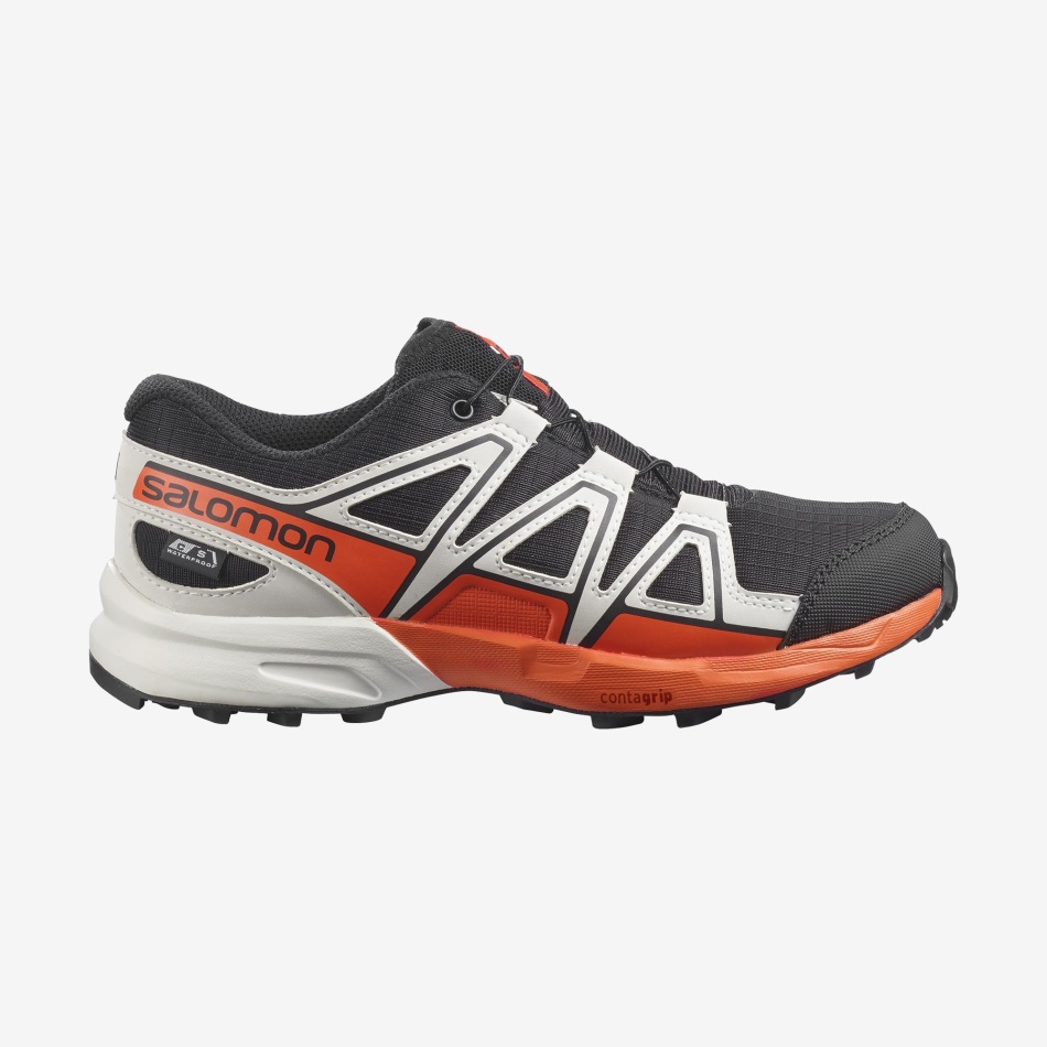 junior_kids_shoes_speedcross_climasalomon_waterproof_black.jpg Junior-Kids' Shoes Speedcross Climasalomon™ Waterproof Black - Image 1