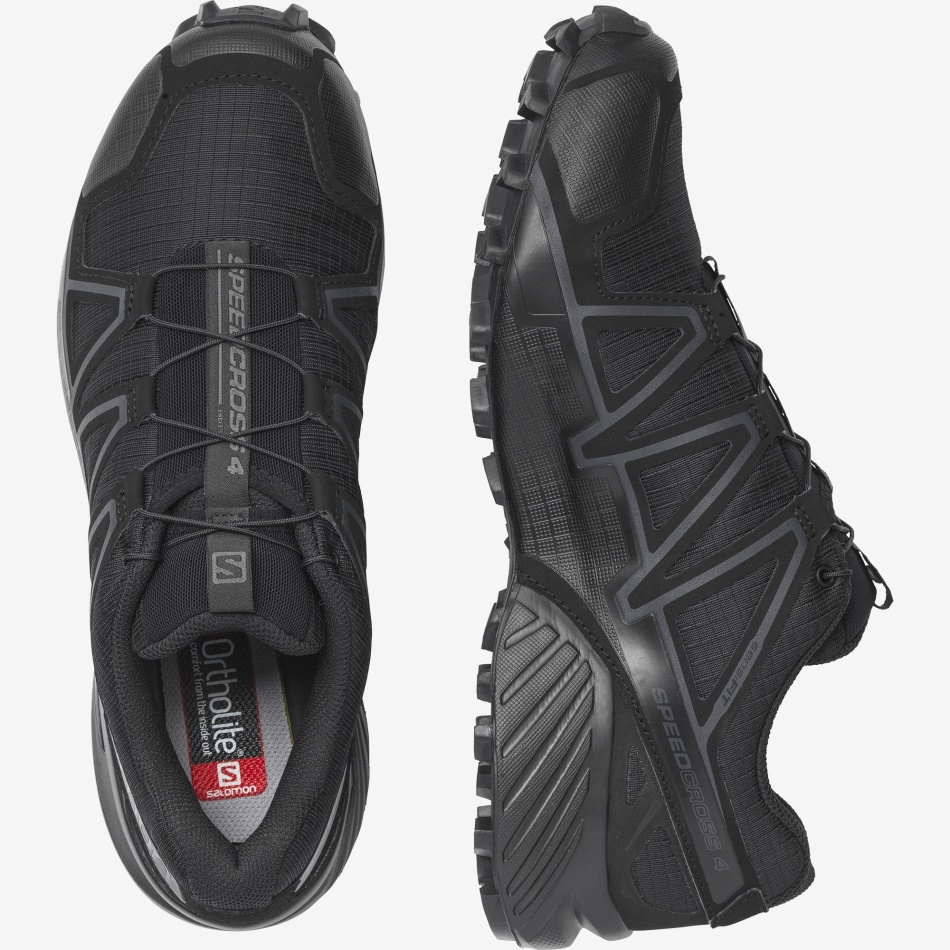 Men's Forces Shoes Speedcross 4 Wide Forces Black-Wolf - Image 6