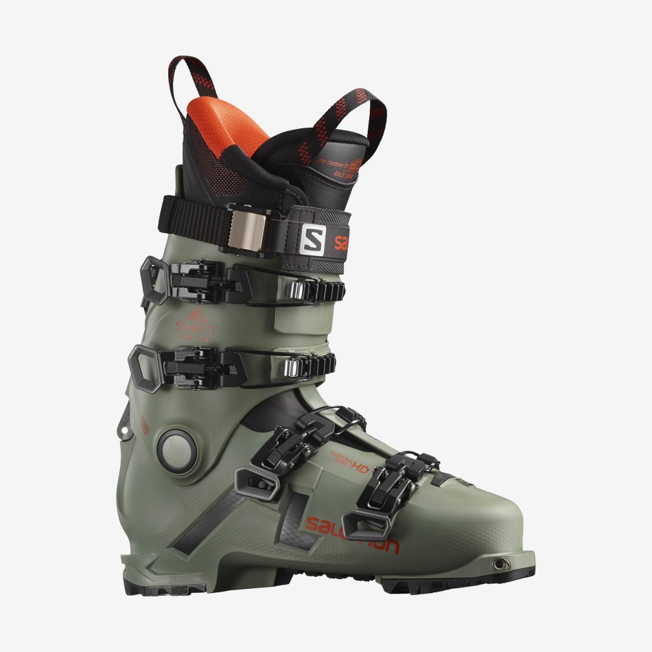 Men's Freeride Boots Shift Pro 130 At Oil Green-Black-Orange - Image 1