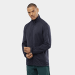 Men's Full Zip Midlayer Jacket Essential Lightwarm Night Sky