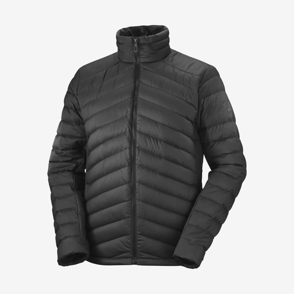 mens_full_zip_midlayer_jacket_essential_xwarm_down_black.jpg Men's Full Zip Midlayer Jacket Essential Xwarm Down Black - Image 1