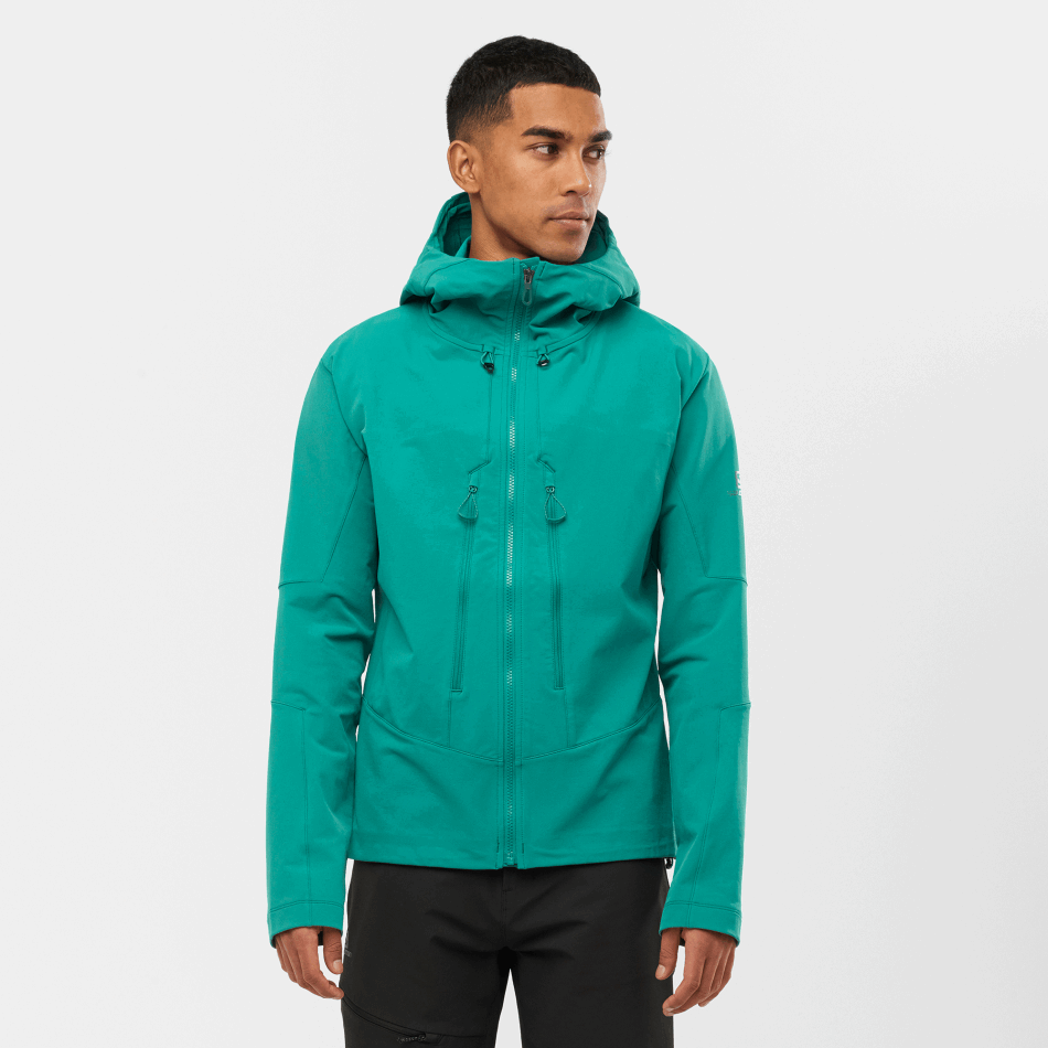 mens_full_zip_midlayer_jacket_outpeak_softshell_pacific.png Men's Full Zip Midlayer Jacket Outpeak Softshell Pacific - Image 1