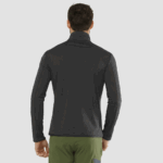 Men's Half Zip Midlayer Essential Lightwarm Black - Image 2