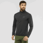 Men's Half Zip Midlayer Essential Lightwarm Black