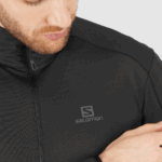 Men's Half Zip Midlayer Essential Lightwarm Black - Image 5