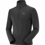 Men's Half Zip Midlayer Essential Lightwarm Black - Image 6