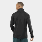 Men's Half Zip Midlayer Essential Lightwarm Deep Black - Image 2