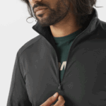 Men's Half Zip Midlayer Essential Lightwarm Deep Black - Image 3