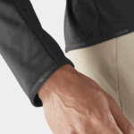 Men's Half Zip Midlayer Essential Lightwarm Deep Black - Image 4