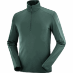 Men's Half Zip Midlayer Essential Lightwarm Ponderosa Pine - Image 5