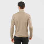 Men's Half Zip Midlayer Essential Lightwarm Roasted Cashew - Image 2