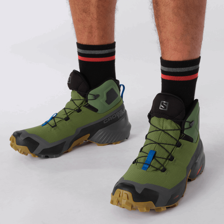 Men's Hiking Boots Cross Hike Mid Gore-Tex Olivine-Magnet-Gum1A - Image 7