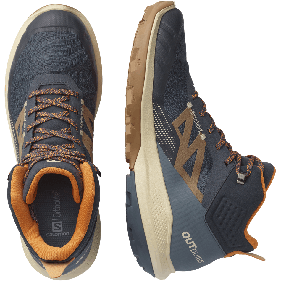 Men's Hiking Boots Outpulse Mid Gore-Tex Ebony-Sand-Orange - Image 6