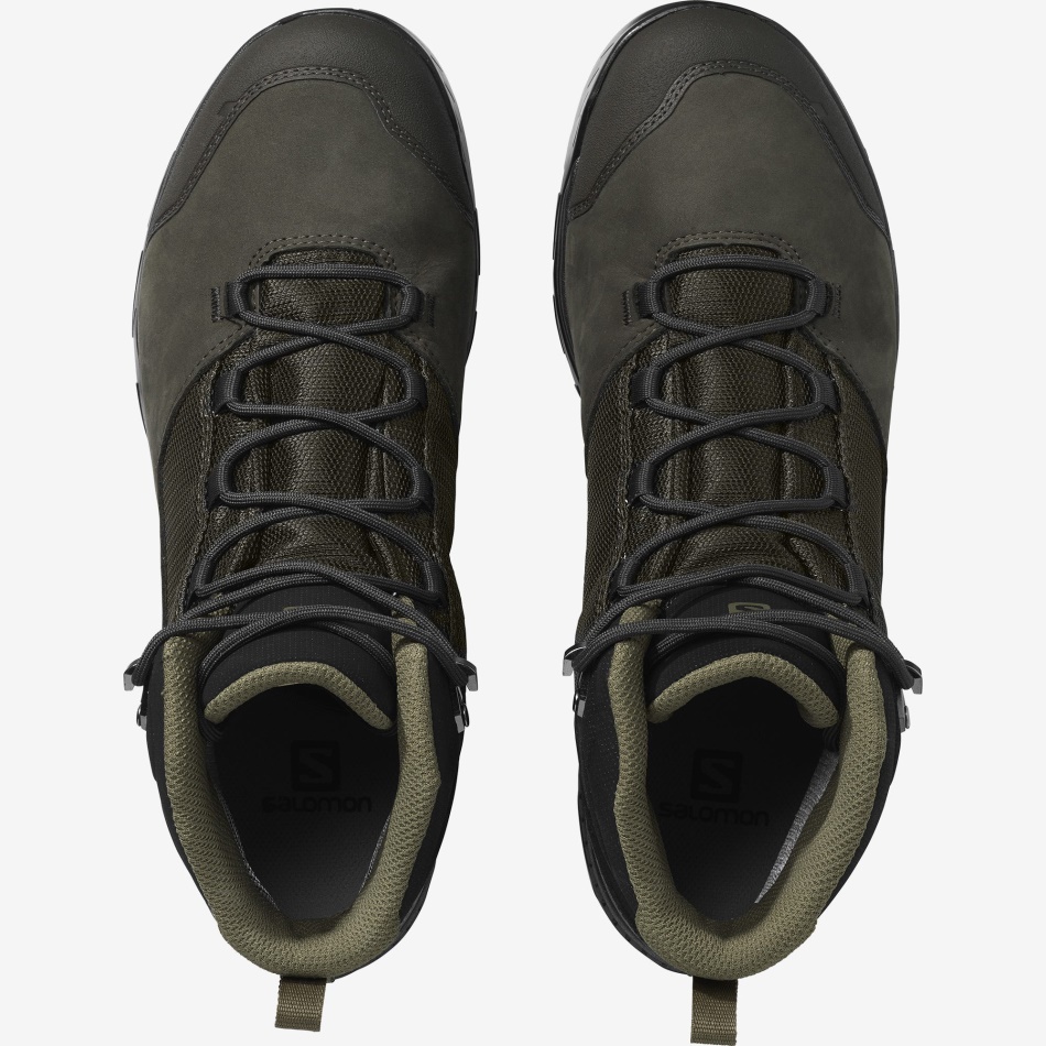 Men's Hiking Boots Outward Gore-Tex Peat-Black-Burnt Olive - Image 3