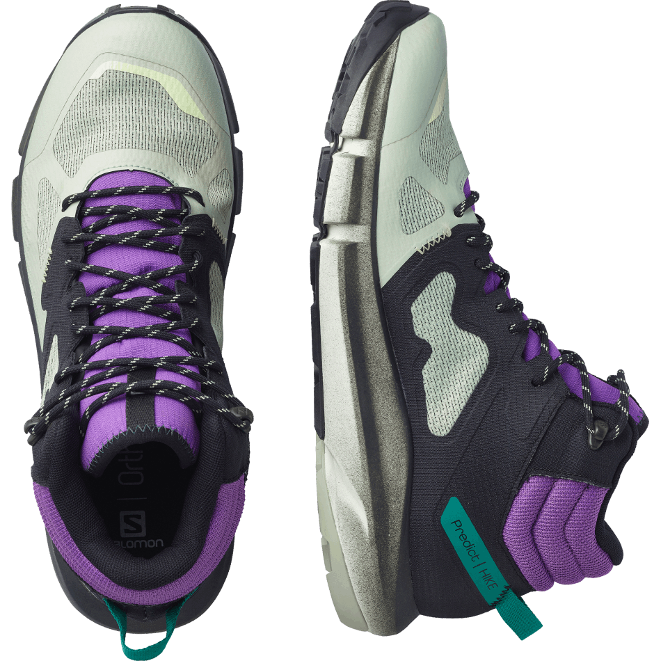 Men's Hiking Boots Predict Hike Mid Gore-Tex Black-Gray-Royal Lilac - Image 6