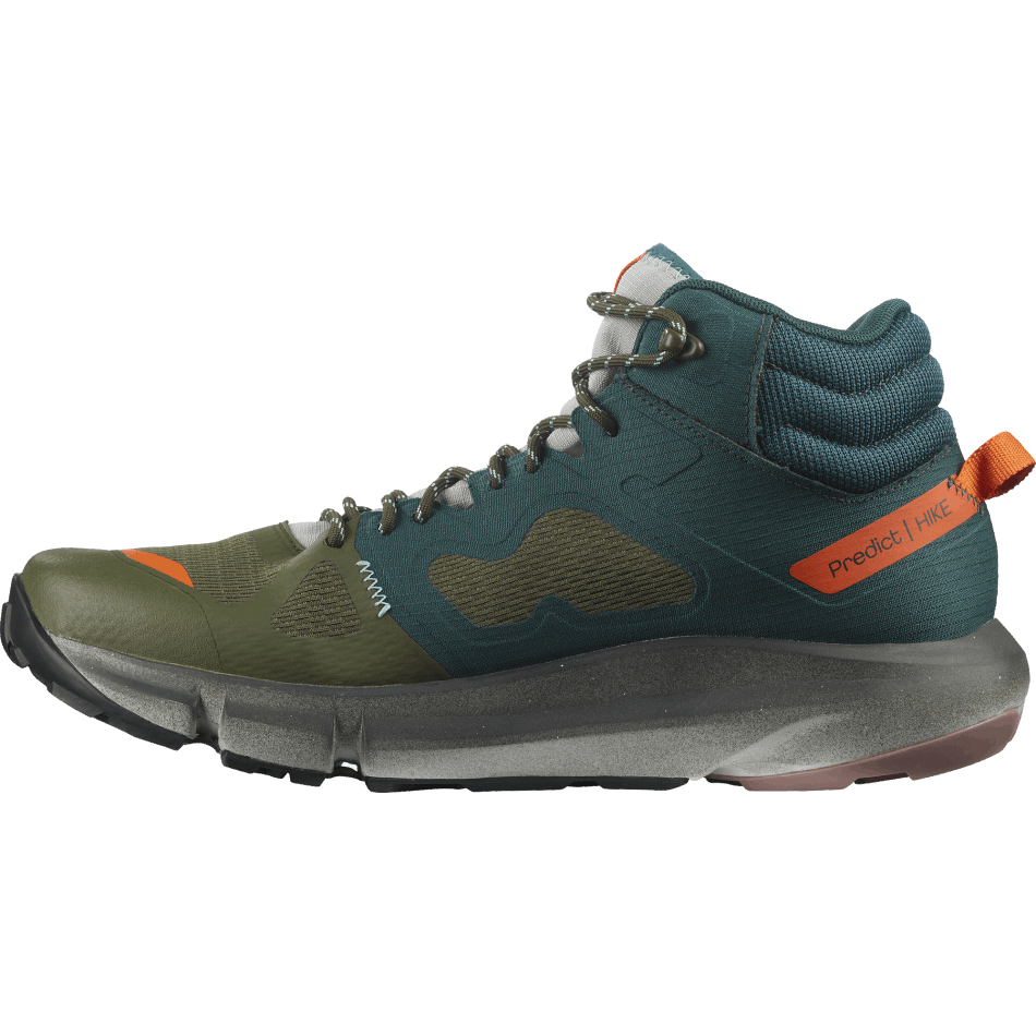 Men's Hiking Boots Predict Hike Mid Gore-Tex Pine-Red Orange - Image 5