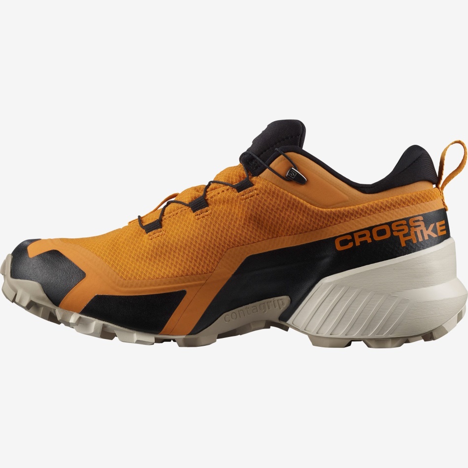 Men's Hiking Shoes Cross Hike Gore-Tex Golden-Vintage Khaki-Saffron - Image 5