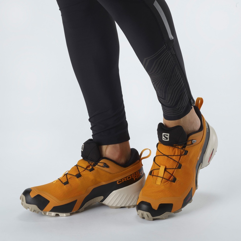 Men's Hiking Shoes Cross Hike Gore-Tex Golden-Vintage Khaki-Saffron - Image 7