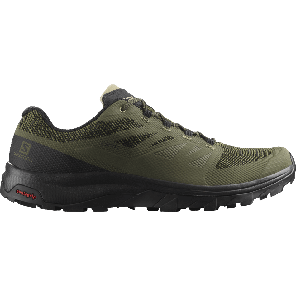 Men's Hiking Shoes Outline Gore-Tex Burnt Olive-Black-Safari - Image 1