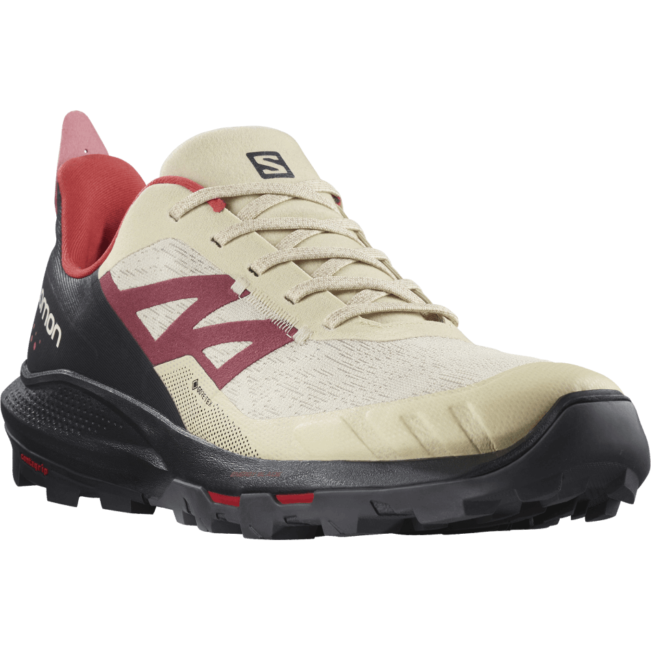 Men's Hiking Shoes Outpulse Gore-Tex Bleached Sand-Black-Poppy Red - Image 2