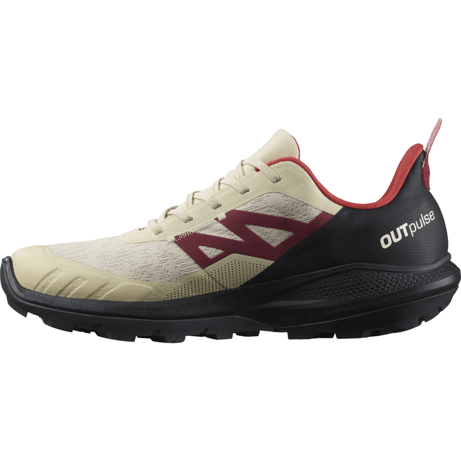 Men's Hiking Shoes Outpulse Gore-Tex Bleached Sand-Black-Poppy Red - Image 5