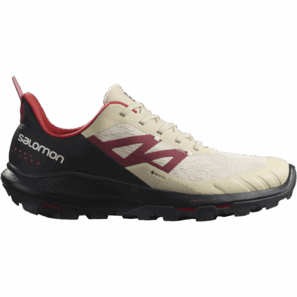 Men's Hiking Shoes Outpulse Gore-Tex Bleached Sand-Black-Poppy Red