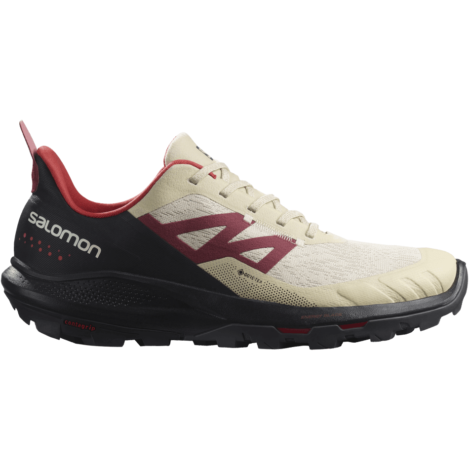 Men's Hiking Shoes Outpulse Gore-Tex Bleached Sand-Black-Poppy Red - Image 1