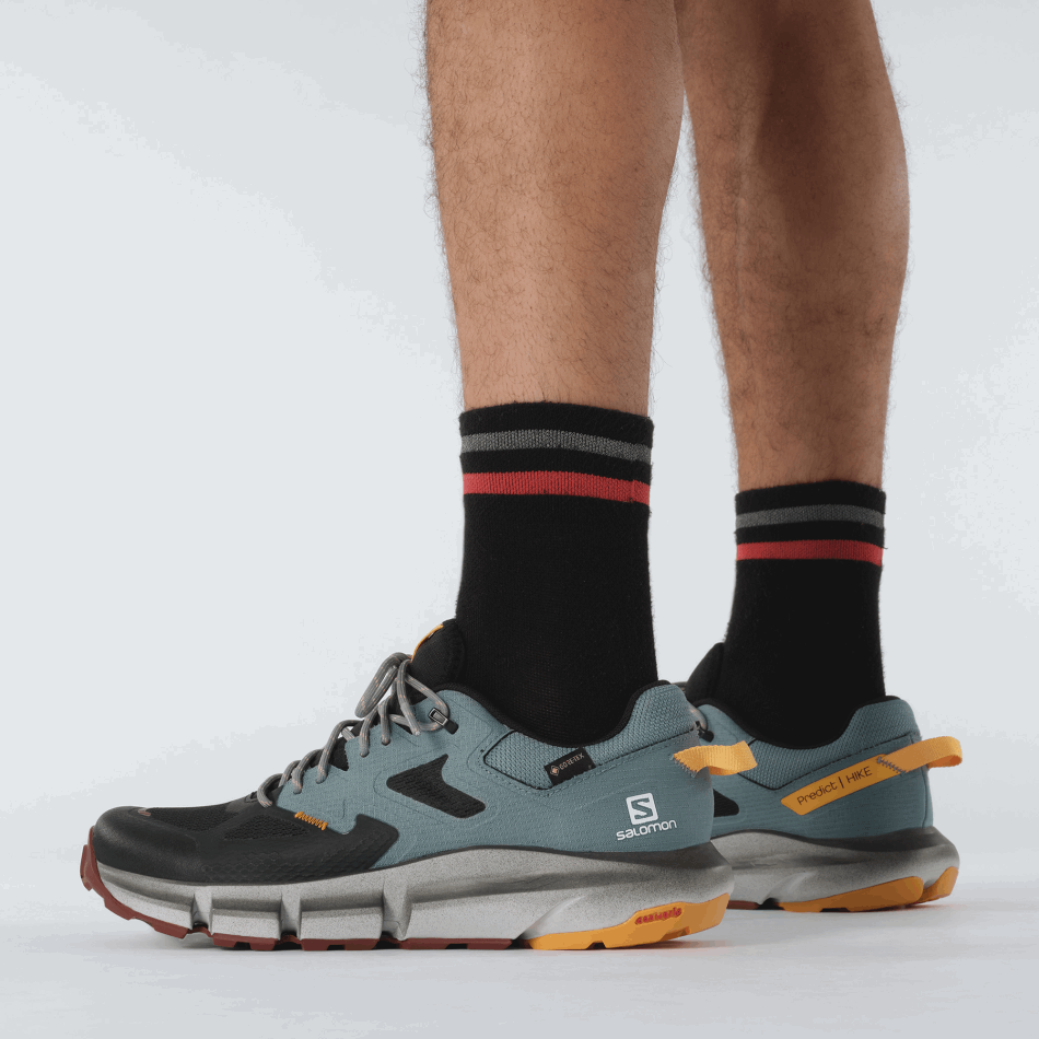 Men's Hiking Shoes Predict Hike Gore-Tex Black-Trooper-Blazing Orange - Image 8