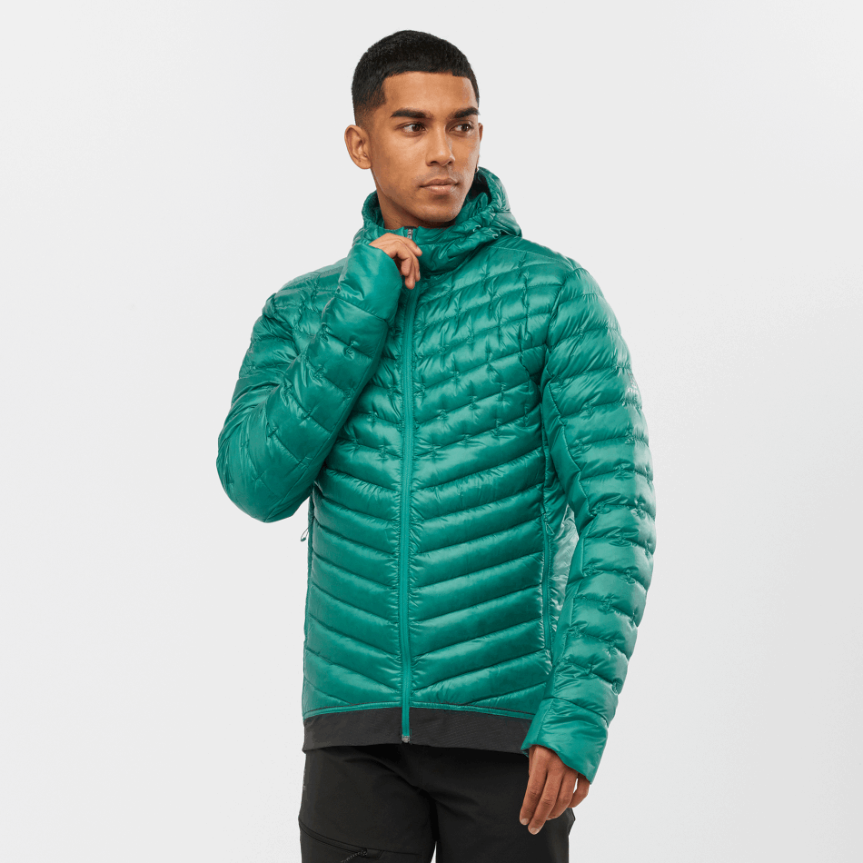 mens_hooded_down_jacket_outline_down_pacific.png Men's Hooded Down Jacket Outline Down Pacific - Image 1