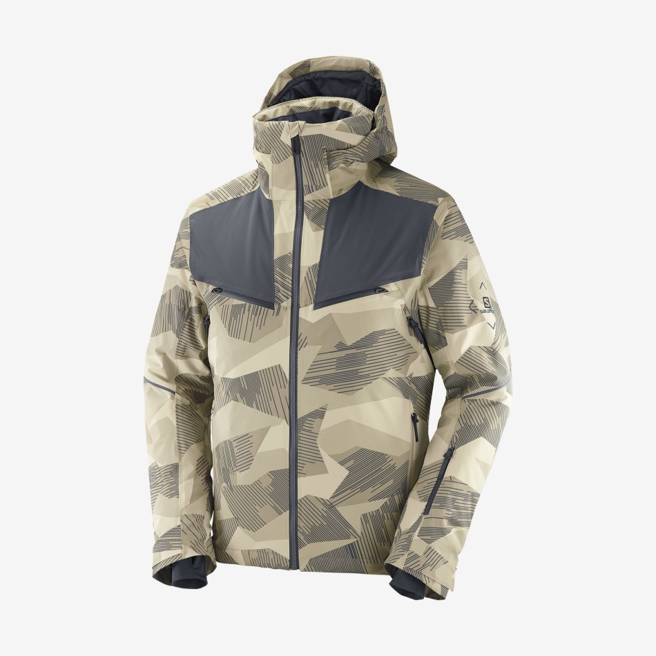 mens_insulated_hooded_jacket_brilliant_roasted_cashew_ao_ebony.jpg Men's Insulated Hooded Jacket Brilliant Roasted Cashew-Ao-Ebony - Image 1