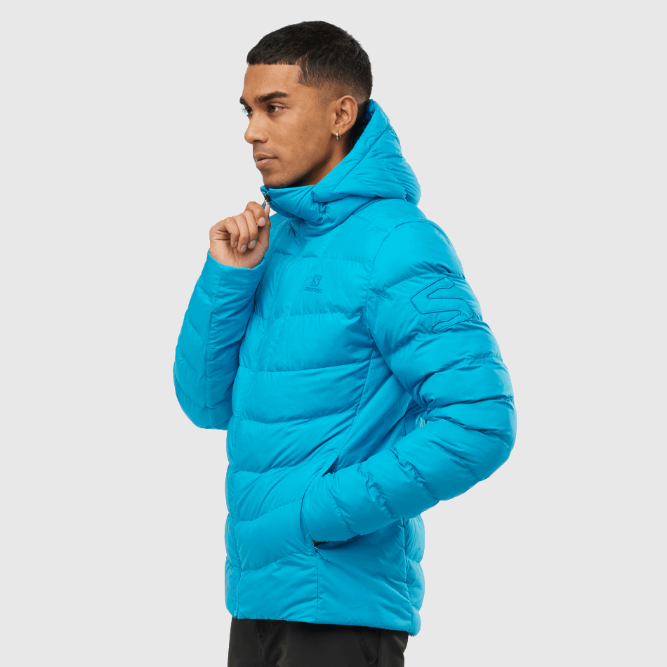 mens_insulated_hooded_jacket_essential_xwarm_insulated_barrier_reef.png Men's Insulated Hooded Jacket Essential Xwarm Insulated Barrier Reef - Image 1