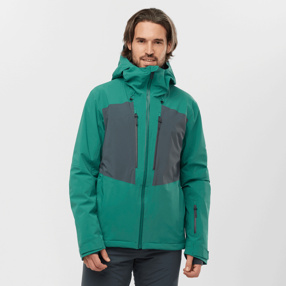 mens_insulated_hooded_jacket_highland_pacific_ebony.png Men's Insulated Hooded Jacket Highland Pacific-Ebony - Image 1