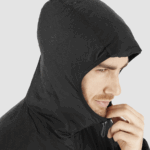 Men's Insulated Hooded Jacket Outrack Insulated Black - Image 5