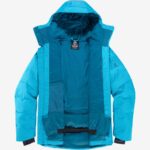 Men's Insulated Hooded Jacket Snowshelter Barrier Reef-Blue-Heather - Image 8