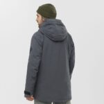 Men's Insulated Hooded Jacket Stance Cargo Black-Heather - Image 3