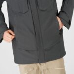 Men's Insulated Hooded Jacket Stance Cargo Black-Heather - Image 5