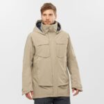 Men's Insulated Hooded Jacket Stance Cargo Roasted Cashew-Heather - Image 2
