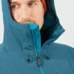 Men's Insulated Hooded Jacket Untracked Blue-Barrier Reef-Heather - Image 5