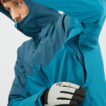 Men's Insulated Hooded Jacket Untracked Blue-Barrier Reef-Heather - Image 7