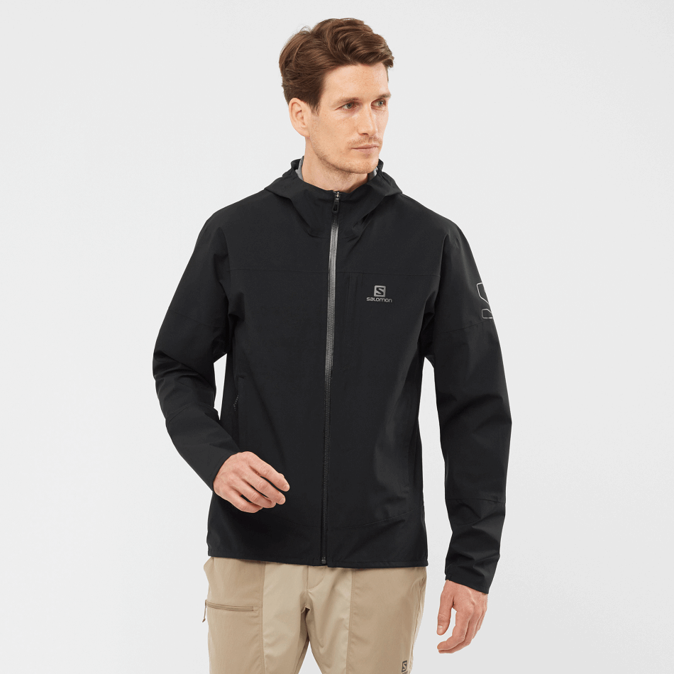 mens_jacket_outrack_waterproof_2_5l_black.png Men's Jacket Outrack Waterproof 2.5L Black - Image 1